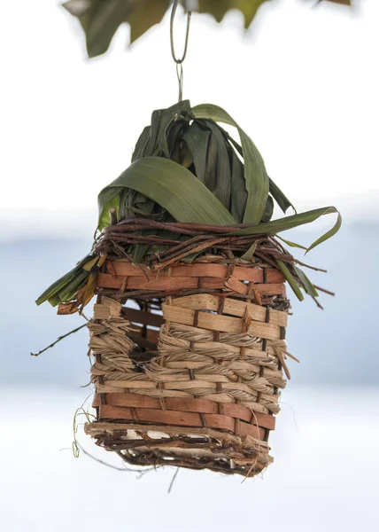 木の手作り巣箱 — ストック写真