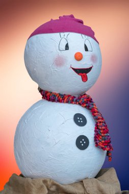 Noel kar adam dekorasyon