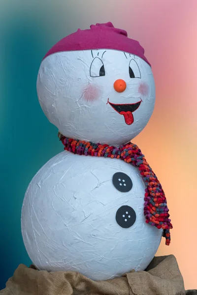 Vánoční Sníh Muž Dekorace — Stock fotografie