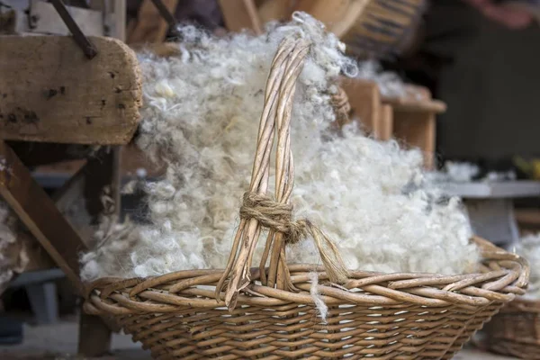 Wool Basket — Stock Photo, Image