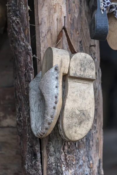 Los Viejos Zapatos Hechos Mano — Foto de Stock