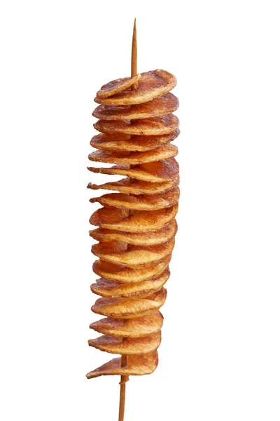 Patatine Fritte Spirale Bianco — Foto Stock