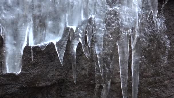 山の氷の融解 — ストック動画