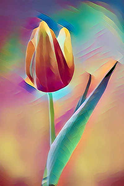 Tulip Bloom Texture — Stock Photo, Image