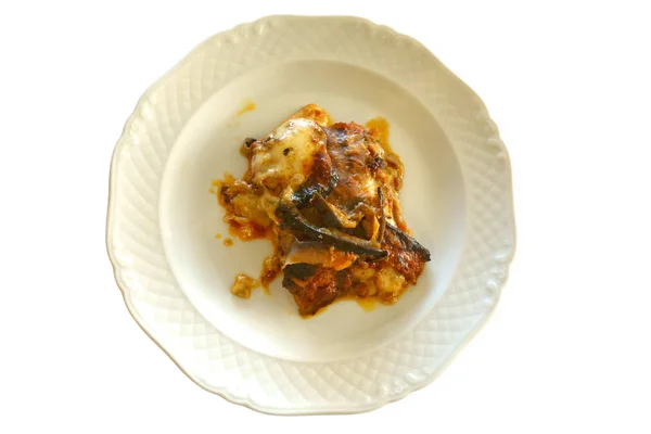 Μελιτζάνα Παρμεζάνα Για Μεσημεριανό Γεύμα — Φωτογραφία Αρχείου