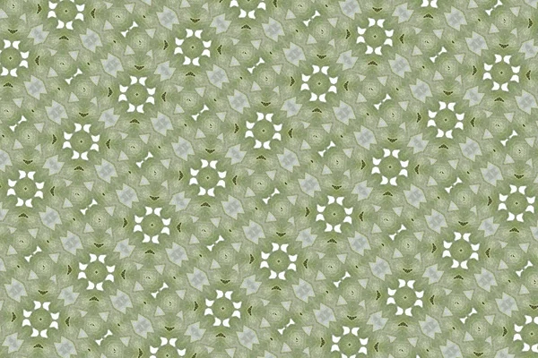 Kaleidoscopic Green Pattern Background — Stock Photo, Image