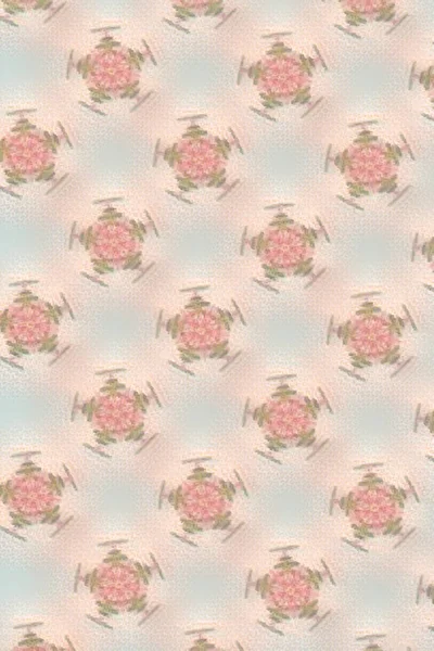 Motif de flocon de neige rose stylisé pour la décoration — Photo