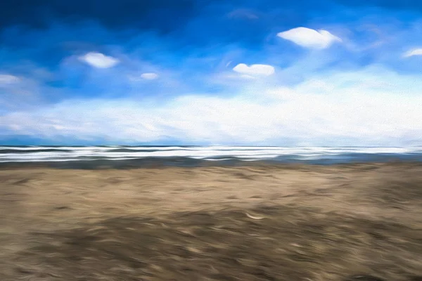 Mar Tormentoso Con Nubes — Foto de Stock