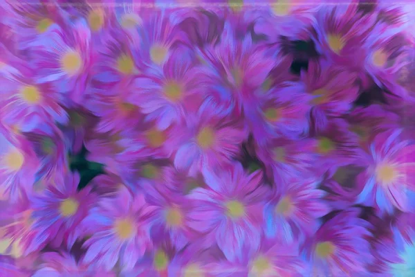 Margarida Abstrata Flor Primavera — Fotografia de Stock