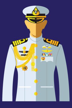 a kind of navy uniform clipart