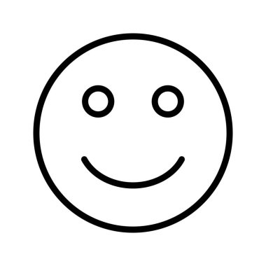 Mutlu Emoji vektör simge işareti simge vektör çizim kişisel ve ticari kullanım için..