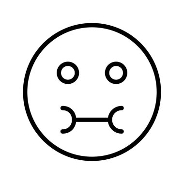 Hasta Emoji vektör simge işareti simge vektör çizim kişisel ve ticari kullanım için..