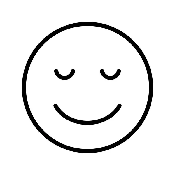 Lugn Emoji Vektor Ikonen Logga Ikonen Vektorillustration För Personligt Och — Stock vektor