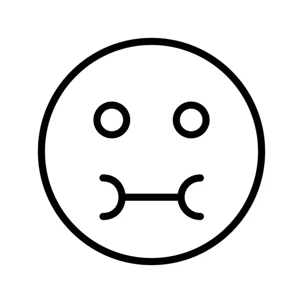 Nemocný Emoji Vektorové Ikony Znaménko Ikonu Vektorové Ilustrace Pro Osobní — Stockový vektor
