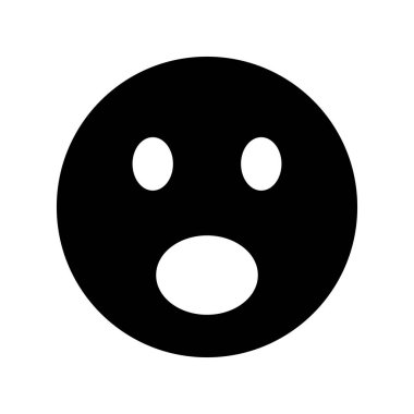 Sürpriz Emoji vektör simge işareti simge vektör çizim kişisel ve ticari kullanım için..