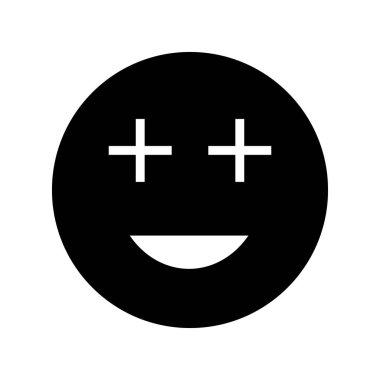 Pozitif Emoji vektör simge işareti simge vektör çizim kişisel ve ticari kullanım için..