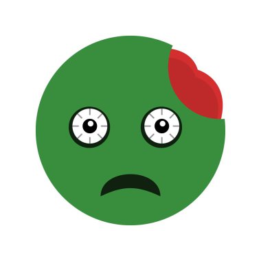 Zombi Emoji vektör simge işareti simge vektör çizim kişisel ve ticari kullanım için..