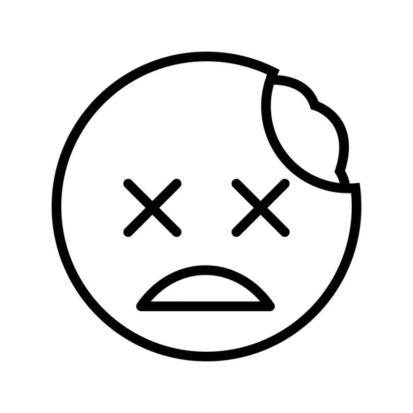 Zombie Emoji Wektor Ikona Znak Ikona Ilustracja Wektorowa Użytku Osobistego — Wektor stockowy