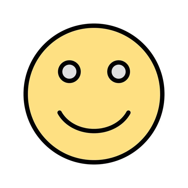Boldog Emoji Vektor Ikon Jel Ikon Vektoros Illusztráció Személyes Edzőtermi — Stock Vector