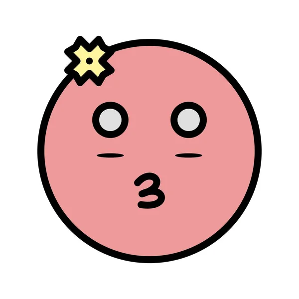 Meisje Emoji Vector Icon Signaal Pictogram Vectorillustratie Voor Persoonlijk Commercieel — Stockvector