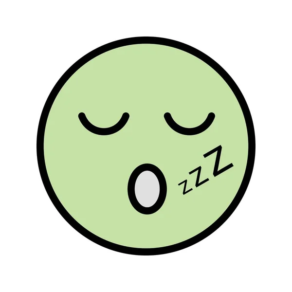 Sleep Emoji Векторні Значки Векторні Ілюстрації Особистого Комерційного Використання — стоковий вектор