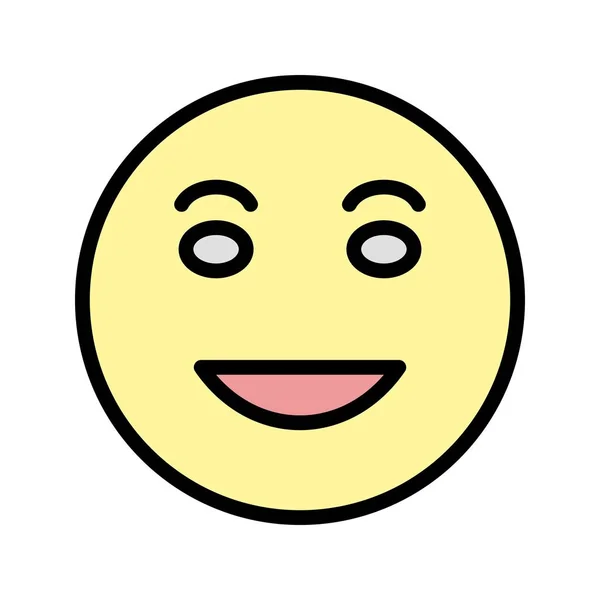 Lol Emoji Vector Icon Signaal Pictogram Vectorillustratie Voor Persoonlijk Commercieel — Stockvector