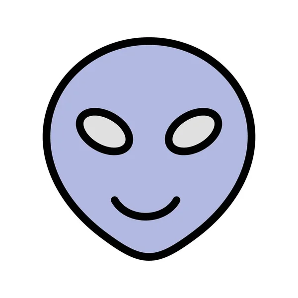 Främmande Emoji Vektor Ikonen Logga Ikonen Vektorillustration För Personligt Och — Stock vektor