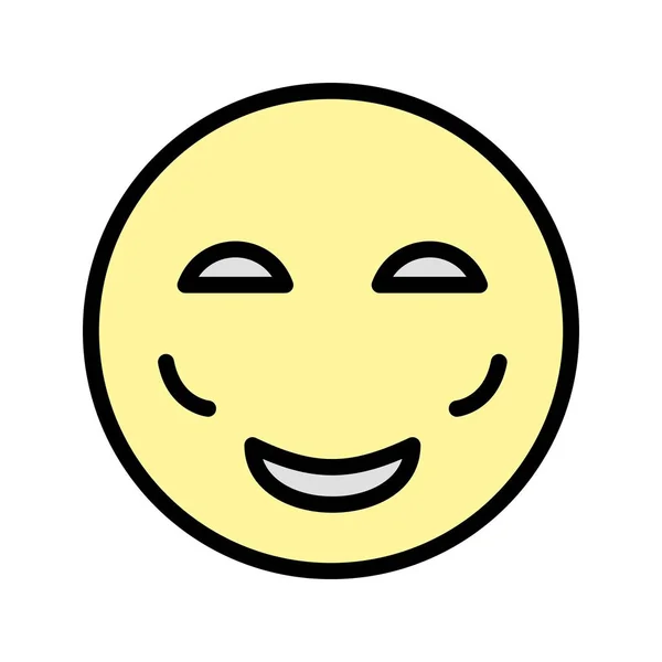 Векторная Икона Румян Emoji Знак Иконки Векторная Иллюстрация Личного Коммерческого — стоковый вектор