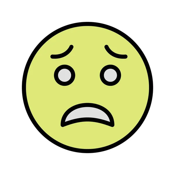 Scared Emoji Vector Icon Sign Icon Vector Illustration Personal Commercial — Stock Vector