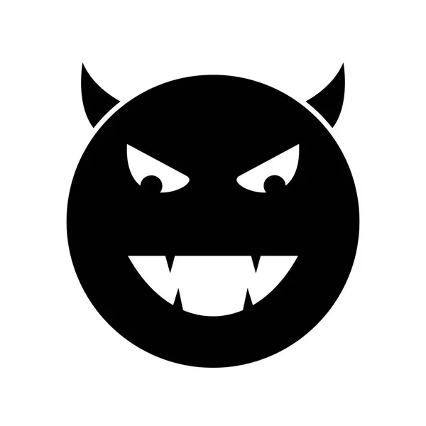 Illustration Vectorielle Icône Signe Icône Vecteur Emoji Diable Pour Usage — Image vectorielle
