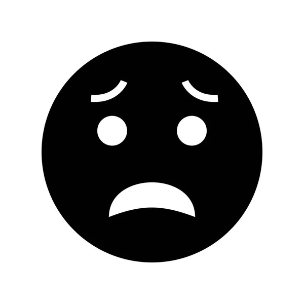 Strach Emoji Vektorové Ikony Znaménko Ikonu Vektorové Ilustrace Pro Osobní — Stockový vektor