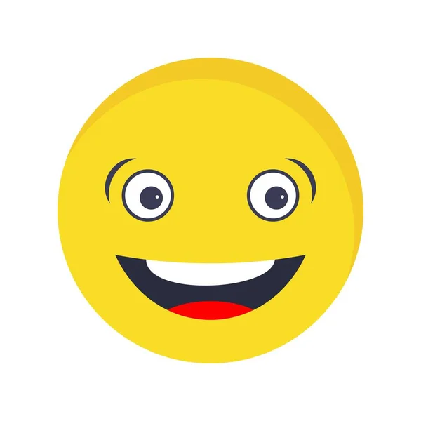Γελώντας Εικονογράφηση Διάνυσμα Εικονίδιο Σύμβολο Εικονίδιο Emoji Φορέα Για Προσωπική — Διανυσματικό Αρχείο