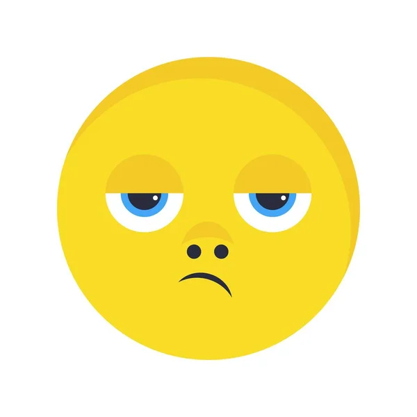 Enttäuschte Emoji Vektor Symbol Symbol Vektor Illustration Für Den Persönlichen — Stockvektor