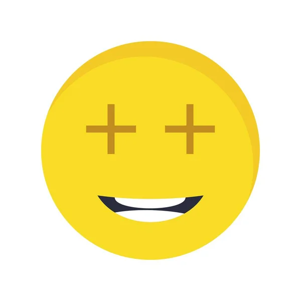Pozitív Emoji Vektor Ikon Jel Ikon Vektoros Illusztráció Személyes Edzőtermi — Stock Vector