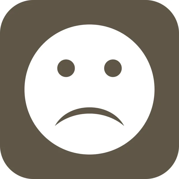 Ilustración Triste Del Vector Del Icono Del Signo Del Emoji — Vector de stock