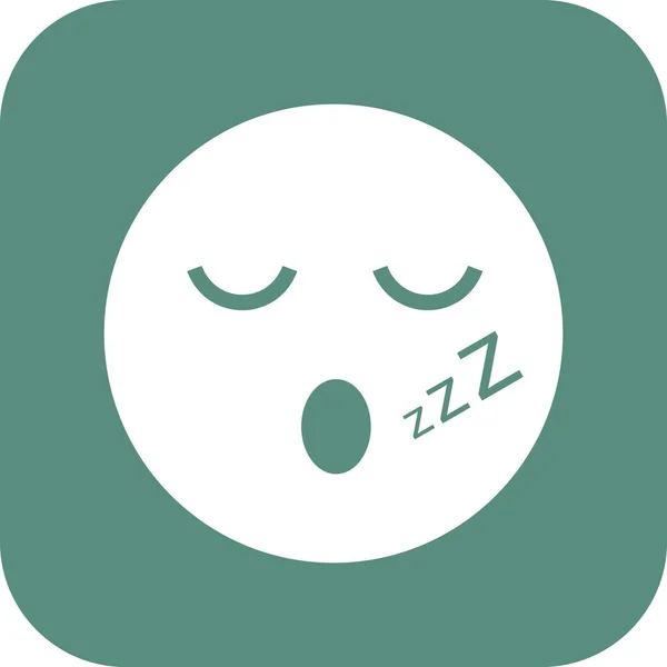 Sleep Emoji Vector Icon Sign Icon Vector Illustration Personal Commercial — Stock Vector