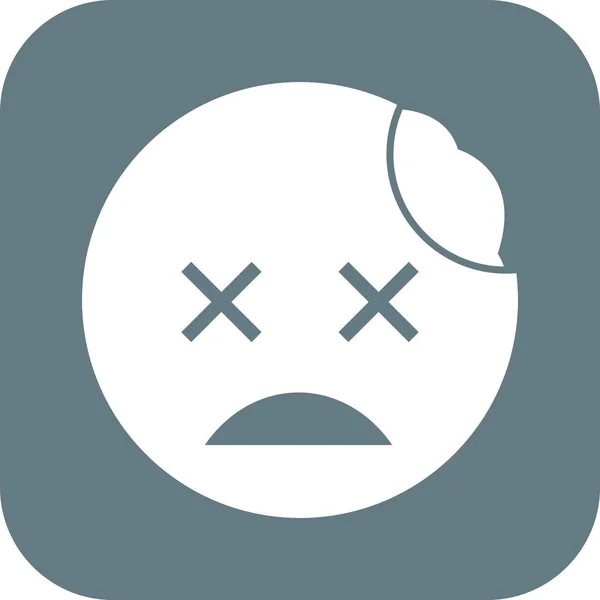 Ilustração Vetor Ícone Sinal Vetor Vetor Zombie Emoji Para Uso — Vetor de Stock