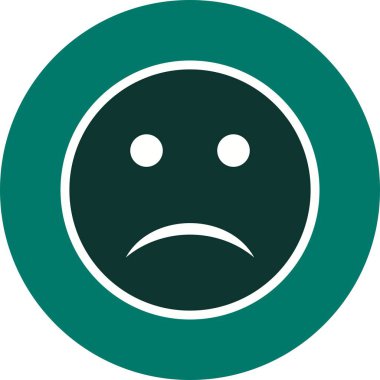 Üzgün Emoji vektör simge işareti simge vektör çizim kişisel ve ticari kullanım için..