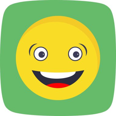 Emoji vektör simge işareti simge vektör çizim kişisel ve ticari kullanım için gülüyor..