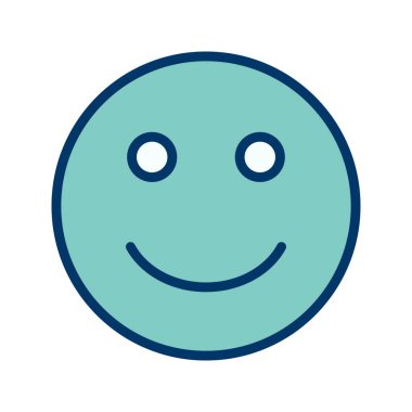 Mutlu Emoji vektör simge işareti simge vektör çizim kişisel ve ticari kullanım için..