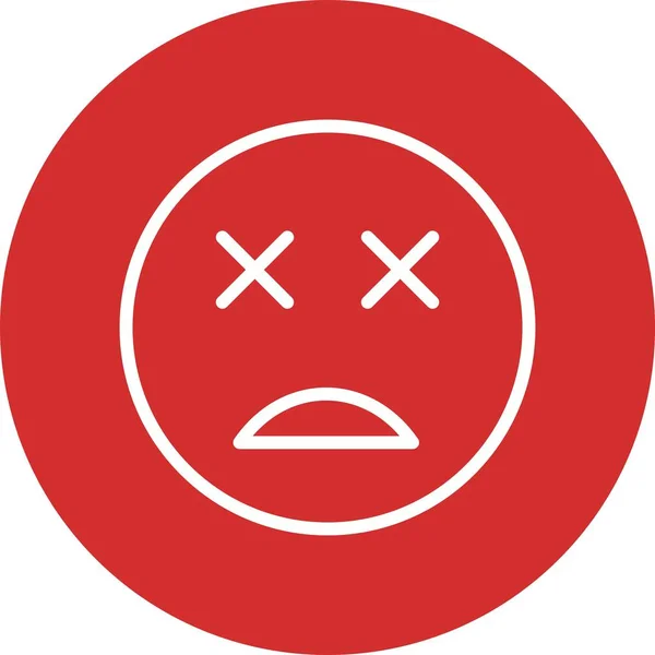Ilustração Morta Vetor Ícone Sinal Vetor Vetor Emoji Para Uso —  Vetores de Stock