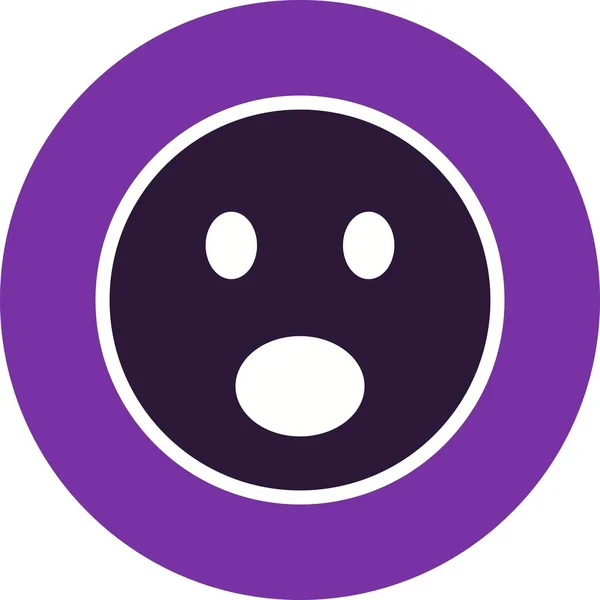 Überraschte Emoji Vektor Symbol Symbol Vektor Illustration Für Den Persönlichen — Stockvektor