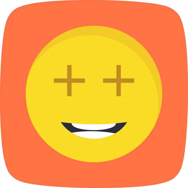 Pozitív Emoji Vektor Ikon Jel Ikon Vektoros Illusztráció Személyes Edzőtermi — Stock Vector