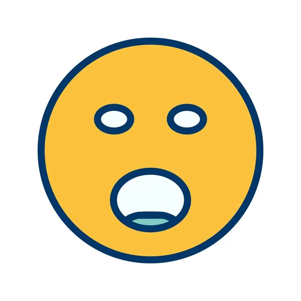 Ilustração Vetor Ícone Sinal Vetor Vetor Emoji Grito Para Uso —  Vetores de Stock