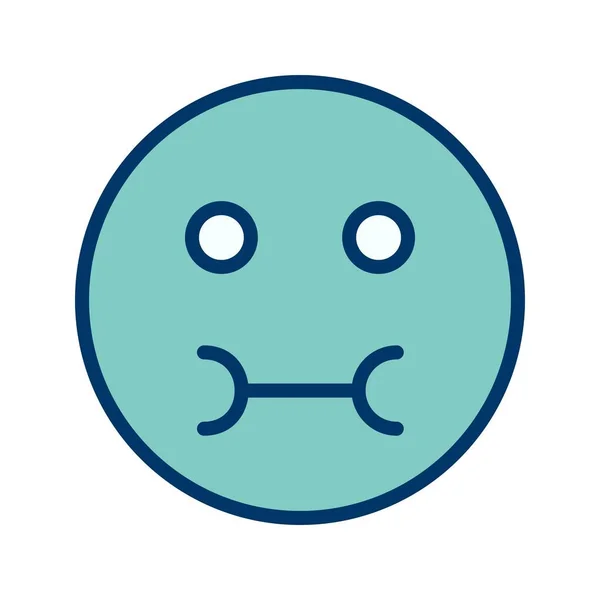 Sjuka Emoji Vektor Ikonen Logga Ikonen Vektorillustration För Personligt Och — Stock vektor