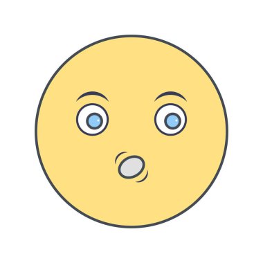 Emoji vektör simge işareti simge vektör çizim kişisel ve ticari kullanım için ıslık..