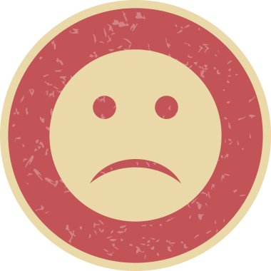 Üzgün Emoji vektör simge işareti simge vektör çizim kişisel ve ticari kullanım için..