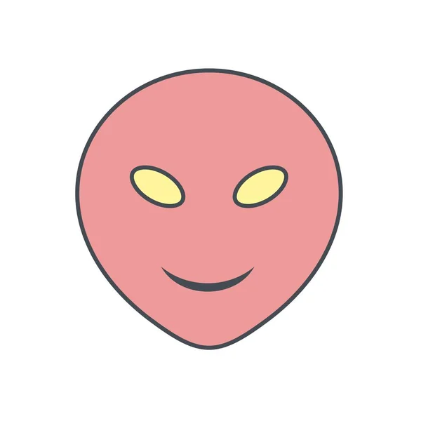 Alien Emoji Vektor Symbol Symbol Vektor Illustration Für Den Persönlichen — Stockvektor