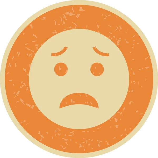Przestraszony Emoji Wektor Znak Ikona Ikony Ilustracja Wektorowa Użytku Osobistego — Wektor stockowy