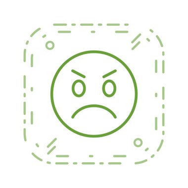 Kızgın Emoji vektör simge işareti simge vektör çizim kişisel ve ticari kullanım için..